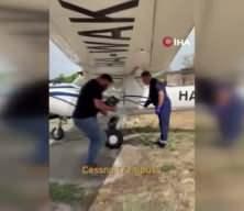 Macaristan&rsquo;da k&uuml;&ccedil;&uuml;k u&ccedil;ak ka&ccedil;ıran ş&uuml;pheli, n&uuml;kleer santral &uuml;zerindeki u&ccedil;uşa yasak b&ouml;lgeye girdi