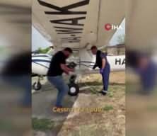Macaristan&rsquo;da k&uuml;&ccedil;&uuml;k u&ccedil;ak ka&ccedil;ıran ş&uuml;pheli, n&uuml;kleer santral &uuml;zerindeki u&ccedil;uşa yasak b&ouml;lgeye girdi