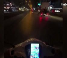 Mersin'de yaya ge&ccedil;idindeki feci kaza kask kamerasında