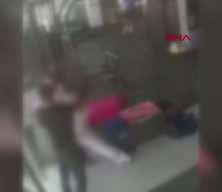  Spor salonunda kadına şiddet kamerada