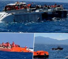 Girne&rsquo;deki faciadan yeni g&ouml;r&uuml;nt&uuml;: Geminin battığı anlardaki can pazarı ortaya &ccedil;ıktı