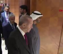 Cumhurbaşkanı Erdoğan, Al Nahyan ile g&ouml;r&uuml;şt&uuml;