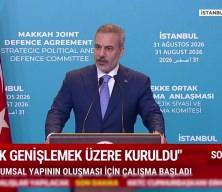 İstanbul'da Mekke Anlaşması toplantısı sonrasında Bakan Fidan Netenyahu'ya tepki g&ouml;sterdi