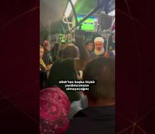Metrob&uuml;ste &ouml;l&uuml;m&uuml; tebliğ eden vatandaşa tepki: Allah'ın kelamından rahatsız oldu