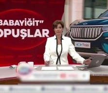 &Ouml;zlem G&uuml;rses'ten canlı yayında b&uuml;y&uuml;k gaf! TOGG'un mazotla &ccedil;alıştığını sandı