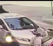 Samsun'da yaşlı kadın ile torununa yaya ge&ccedil;idinde otomobil &ccedil;arptı