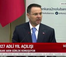 Bakan Akın G&uuml;rlek 2026-2027 Adli Yıl A&ccedil;ılış Programı'nda konuştu
