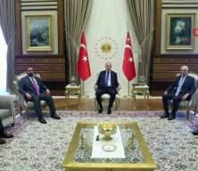 Başkan Erdoğan, Irak Temsilciler Meclisi Başkanı Halbusi'yi kabul etti