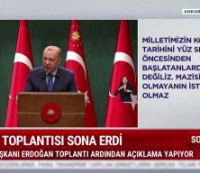 Cumhurbaşkan Recep Tayyip Erdoğan Kabine Toplantısı  sonrası a&ccedil;ıklamalarda bulundu