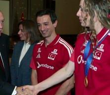 Cumhurbaşkanı Erdoğan, milli voleybolcuları kabul etti