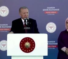 Cumhurbaşkanı Erdoğan Şehir hastanesinin a&ccedil;ılışında 