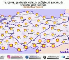 Meteoroloji hava tahmin raporunu paylaştı d&uuml;şen sıcaklıklar dikkat &ccedil;ekti