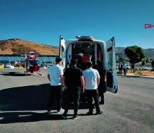 Muhammed bebek, hava ambulansıyla Malatya&rsquo;ya sevk edildi