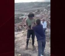 Batı Şeria'da Filistinli kahraman &ccedil;ocuk siyonistlere kafa tuttu