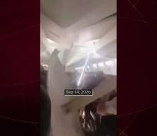 İran'da g&ouml;ky&uuml;z&uuml;nde dehşet: İniş takımı patlayan u&ccedil;ağın tavanı &ccedil;&ouml;kt&uuml;!