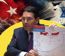 İsrail'den BM'de Suriye haritasıyla provokasyon: T&uuml;rkiye'nin elinde 50 kat fazlası var!