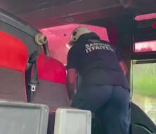 Samsun'da yolcu otob&uuml;s&uuml; yandı! 13 yolcu ve 3 personel &ouml;l&uuml;mden d&ouml;nd&uuml;