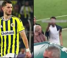 Fenerbah&ccedil;eli futbolcu İsmail Y&uuml;ksek ma&ccedil; sonunda taraftarla tartıştı