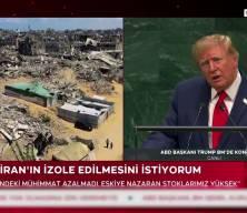 ABD başkanı Donald Trump Filistin'deki İsrail soykırımı hakkında konuştu