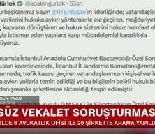 Adalet Bakanı Akın G&uuml;rlek duyurdu: 20 şirket ve 6 avukatlık ofisine eş zamanlı polis operasyonu!