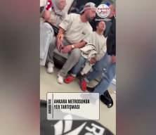 Ankara metrosunda yer verme kavgası: Tek yumrukla hakkını verdi!