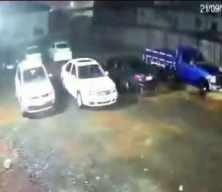 Brezilya'da şiddetli r&uuml;zgar otomobili havaya u&ccedil;urdu