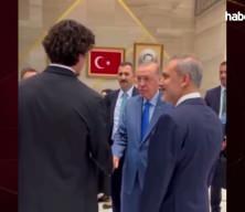 Cumhurbaşkanı Erdoğan ABD'de Cedi Osman ile g&ouml;r&uuml;şt&uuml;: Basketbolcuya s&uuml;rpriz teklif!