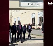 Cumhurbaşkanı Erdoğan cuma namazını Hz. Ali Camisi'nde kıldı