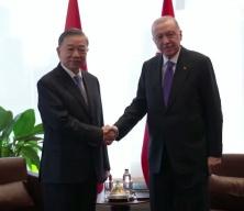 Cumhurbaşkanı Erdoğan, Vietnam Devlet Başkanı To Lam ile g&ouml;r&uuml;şt&uuml;