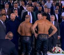 Yağlı G&uuml;reş Cumhurbaşkanlığı Kupası finalinde Erdoğan coşkusu!