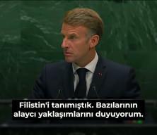 Macron da İsraillilerin y&uuml;z&uuml;ne siz katilsiniz dedi