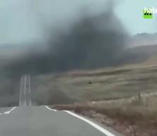 Orman yangını zannettiler, sivrisinek bulutu &ccedil;ıktı! Rusya'da şoke eden anlar kamerada