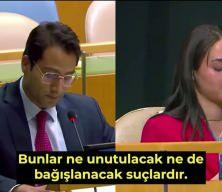 T&uuml;rk temsilcinin s&ouml;zleri sonrası İsrailli'nin verdiği tepki dikkat &ccedil;ekti!
