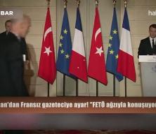 Başkan Erdoğan'dan Fransız gazeteciye tokat gibi cevap: "Karşınızda bunları yutacak birisi yok"
