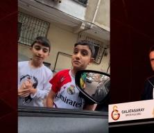 Beşiktaşlı &ccedil;ocuğa Galatasaraylı iş insanı Din&ccedil;er Azaphan'dan unutulmaz jest