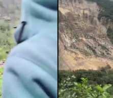Nepal'de devasa heyelan evleri saniyeler i&ccedil;inde yok etti!