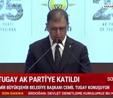 AK Parti'ye ge&ccedil;en Cemil Tugay'dan ilk s&ouml;zler: