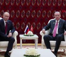 Cumhurbaşkanı Erdoğan ile Putin g&ouml;r&uuml;şt&uuml;
