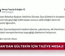 Cumhurbaşkanı Recep Tayyip Erdoğan D&uuml;ndar Ziya G&uuml;ltekin i&ccedil;in taziye mesajı paylaştı