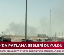 Suudi Arabistan'ın başkenti Riyad'da saldırı uyarısı sonrası patlama sesleri duyuldu