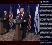 Trump, İsrail'deki se&ccedil;imlerde Netanyahu'ya tam desteğini ilan etti