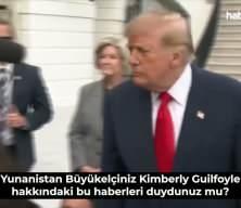 Trump 'Yazık olmuş' dedi! Yunanistan B&uuml;y&uuml;kel&ccedil;isi Guilfoyle'u g&ouml;revden alacak
