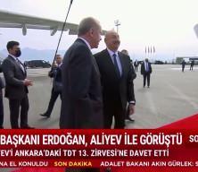 Cumhurbaşkanı Erdoğan, Aliyev ile g&ouml;r&uuml;şt&uuml;