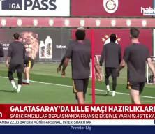 Galatasaray, Lille ma&ccedil;ının hazırlıklarını tamamladı