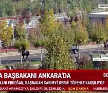 Kanada Başbakanı Ankara'da! Başkan Erdoğan karşıladı