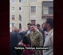 Şuşa'da Azerbaycanlı &ccedil;ocuklardan Mehmet&ccedil;ik'e sevgi seli