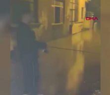 &Ccedil;anakkale şiddetli sağanak sonrasında cadde ve sokaklar g&ouml;le d&ouml;nd&uuml;