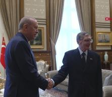 Cumhurbaşkanı Erdoğan, Aziz Sancar ile eşini kabul etti