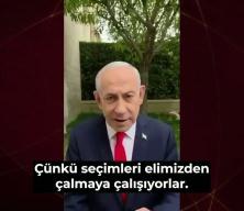 Se&ccedil;imlere rekor katılımın ardından Netanyahu yalvara yalvara destek istiyor