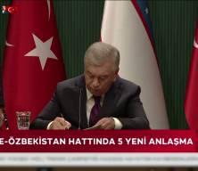 T&uuml;rkiye ve &Ouml;zbekistan arasında tarihi anlaşmalar imzalandı